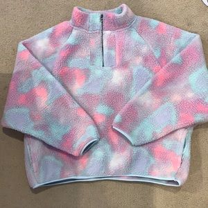 American Eagle Oversized Sherpa Half Zip SZ LARGE